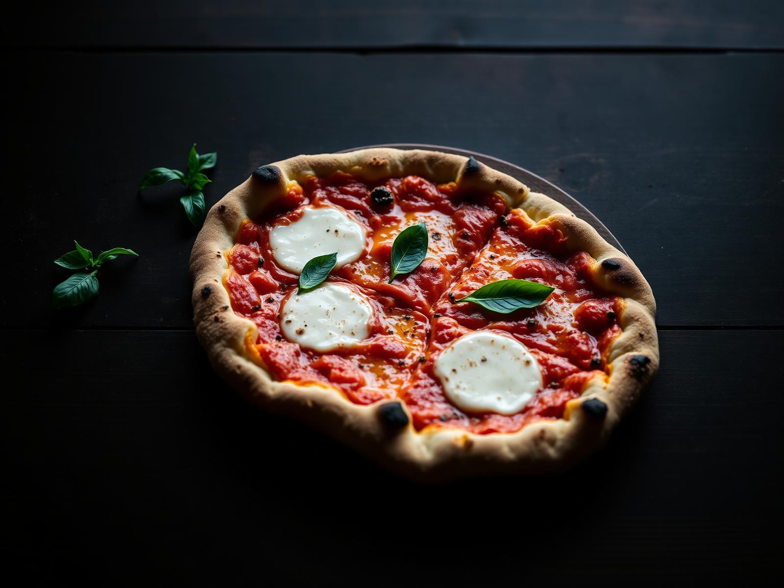 Wood-fired pizza fresh from the oven at Pizza Shack